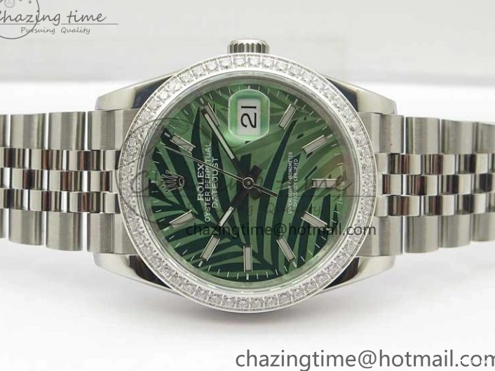 MiroTime 0501 DateJust 36 SS 126284 BP Maker 1:1 Best Edition New Green Dial on Jubilee Bracelet Sleek 2522